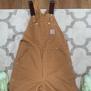 Carhartt bib lined overall. Excellent condition. W36x L34